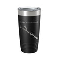 Lake Greenwood Map Tumbler Travel Mug Insulated Laser Engraved Coffee Cup South Carolina 20 oz