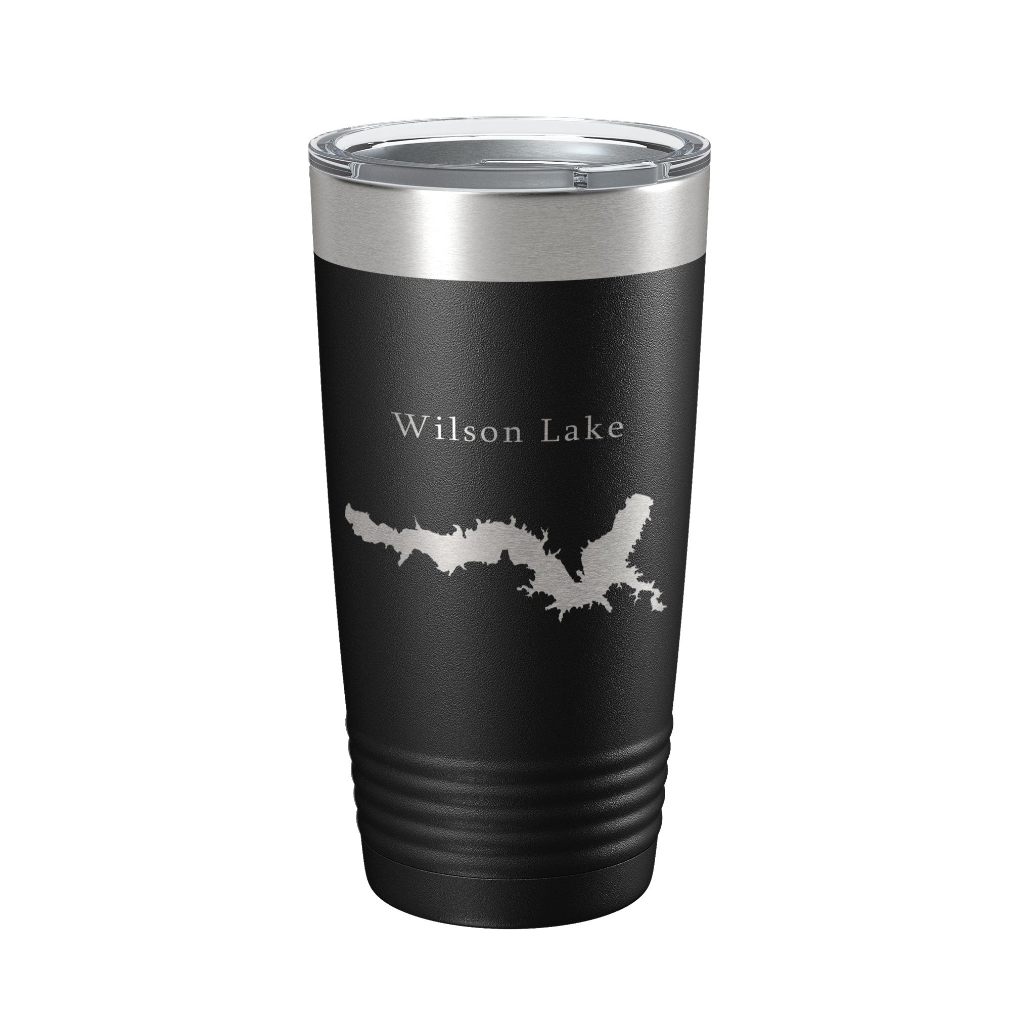 Wilson Lake Map Tumbler Travel Mug Insulated Laser Engraved Coffee Cup Kansas 20 oz
