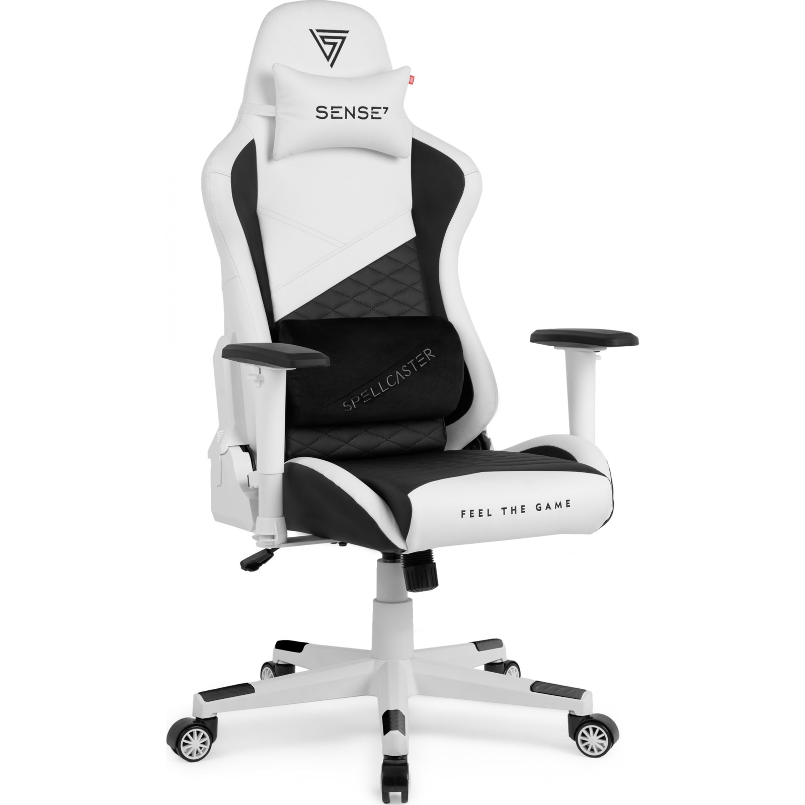 Scaun de gaming SENSE7 Spellcaster Senshi Edition Alb 150 kg (10947087)