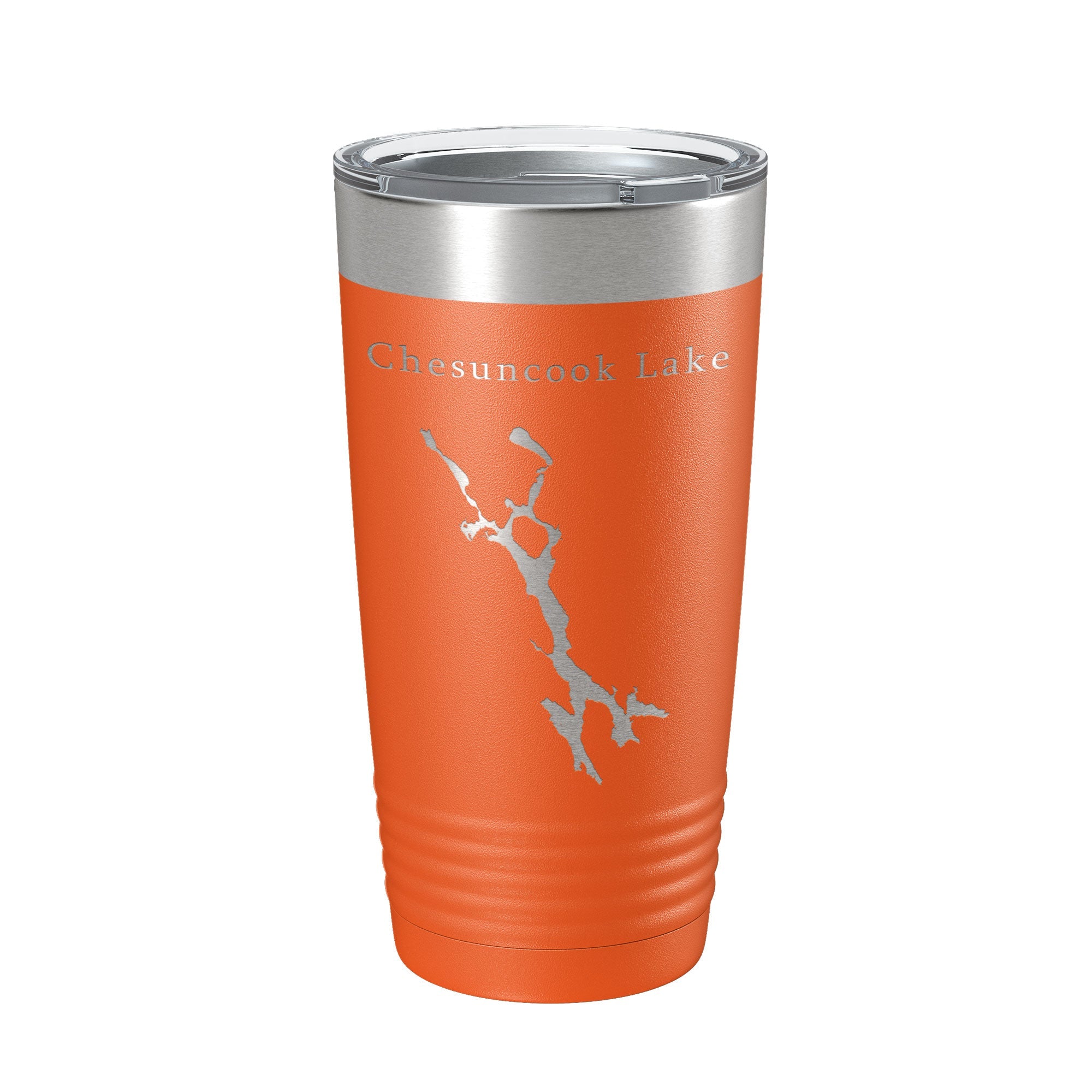 Chesuncook Lake Map Tumbler Travel Mug Insulated Laser Engraved Coffee Cup Maine 20 oz