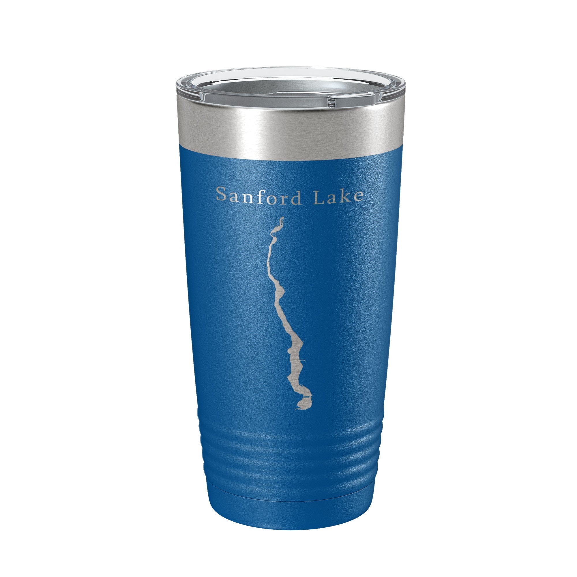 Sanford Lake Tittabawassee Map Tumbler Travel Mug Insulated Laser Engraved Coffee Cup Michigan 20 oz