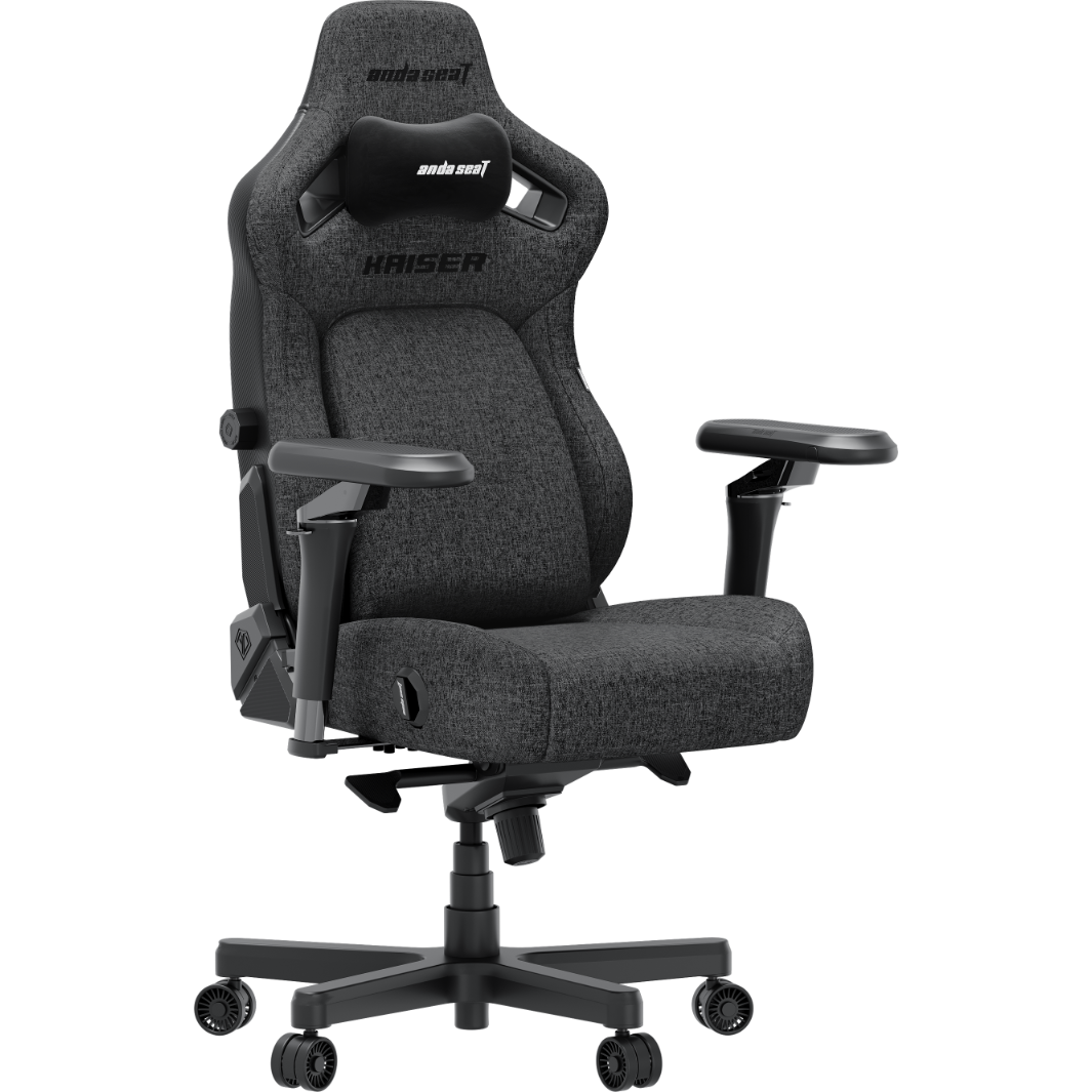 Scaun de gaming, Anda Seat, Kaiser 4 V2, Size XL, Material din in, Dark Gray Fabric (AD12YDDC-XLL-20-GB-CF-03)