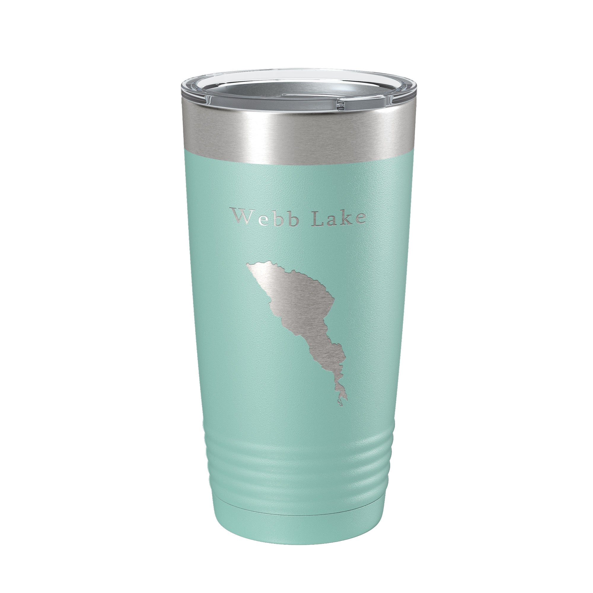 Webb Lake Map Tumbler Travel Mug Insulated Laser Engraved Coffee Cup Maine 20 oz