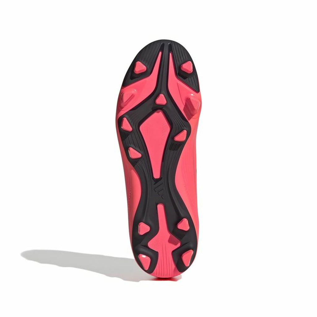 Childrens Football Boots Adidas F50 Club FxG Pink Crimson Red