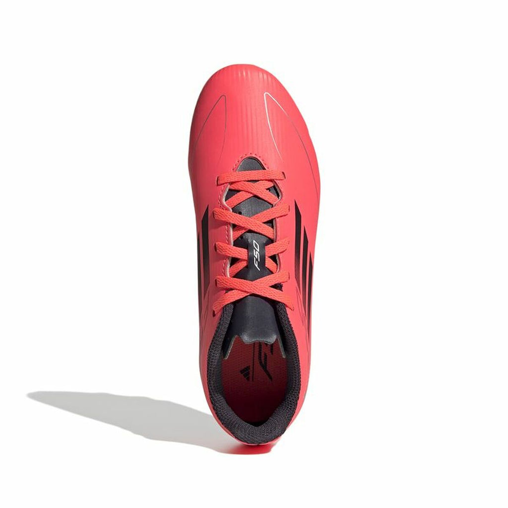 Childrens Football Boots Adidas F50 Club FxG Pink Crimson Red