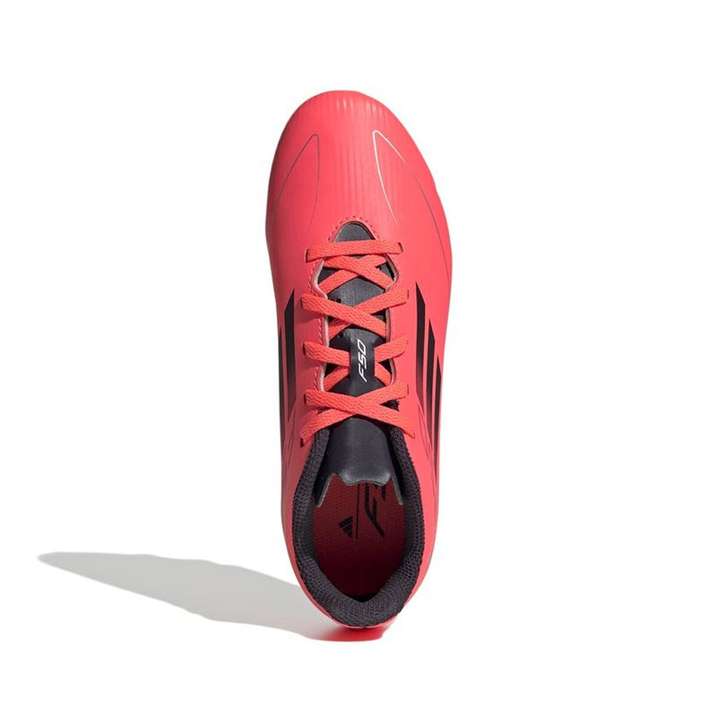 Childrens Football Boots Adidas F50 Club FxG Pink Crimson Red