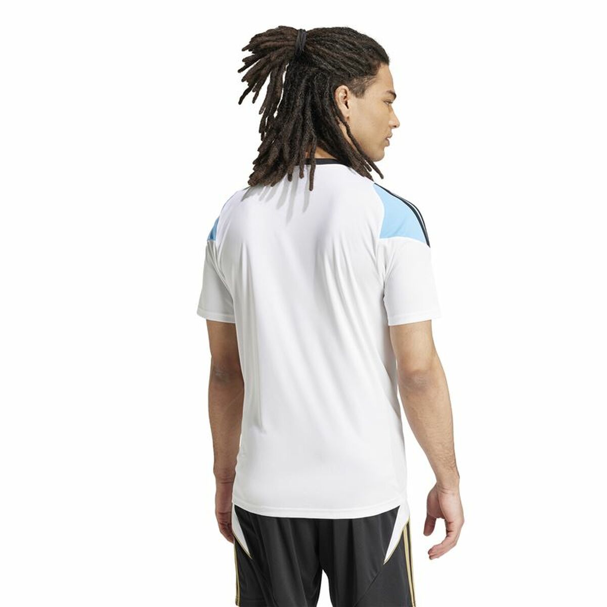 Football T-Shirt Adidas Messi Training Jersey White Blue