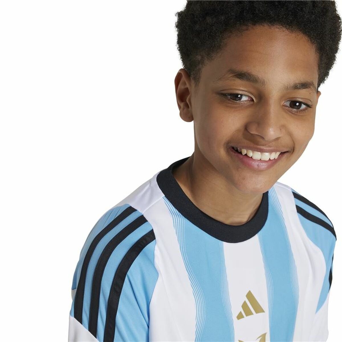Football T-Shirt Adidas Messi Training Blue White