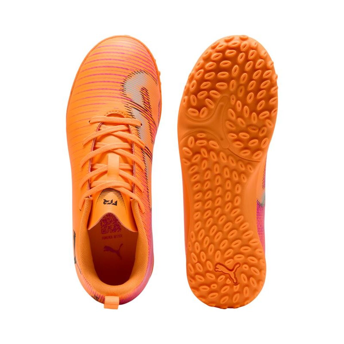 Childrens Football Boots Puma Future 8 Play Tt Heat Fire-