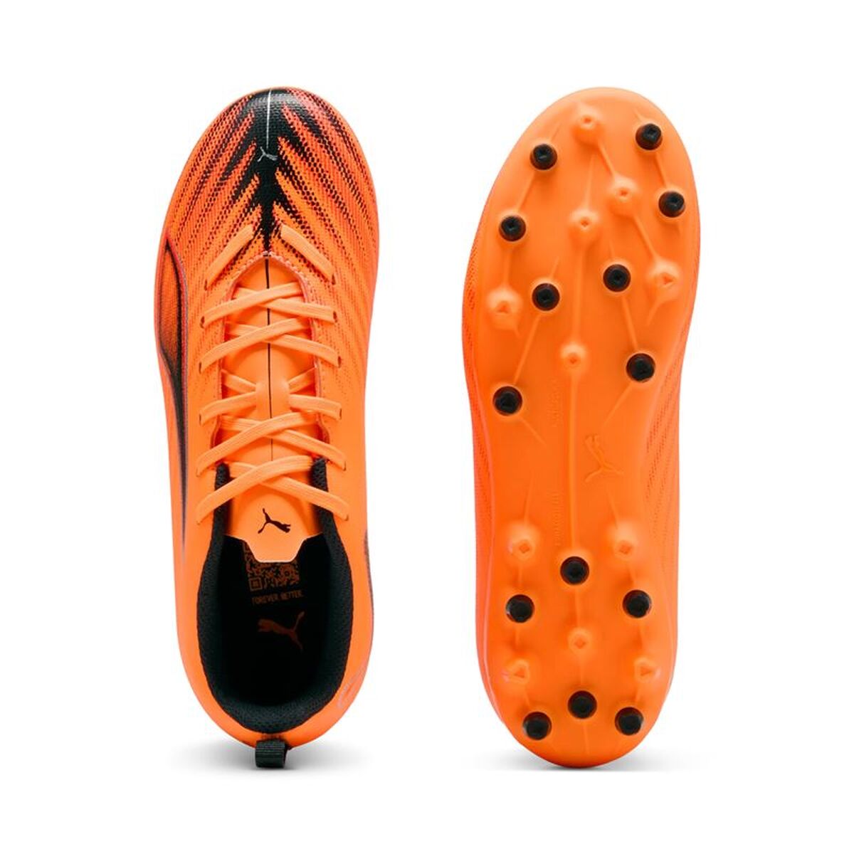 Childrens Football Boots Puma Ultra 6 Play Mg Heat Fire- B