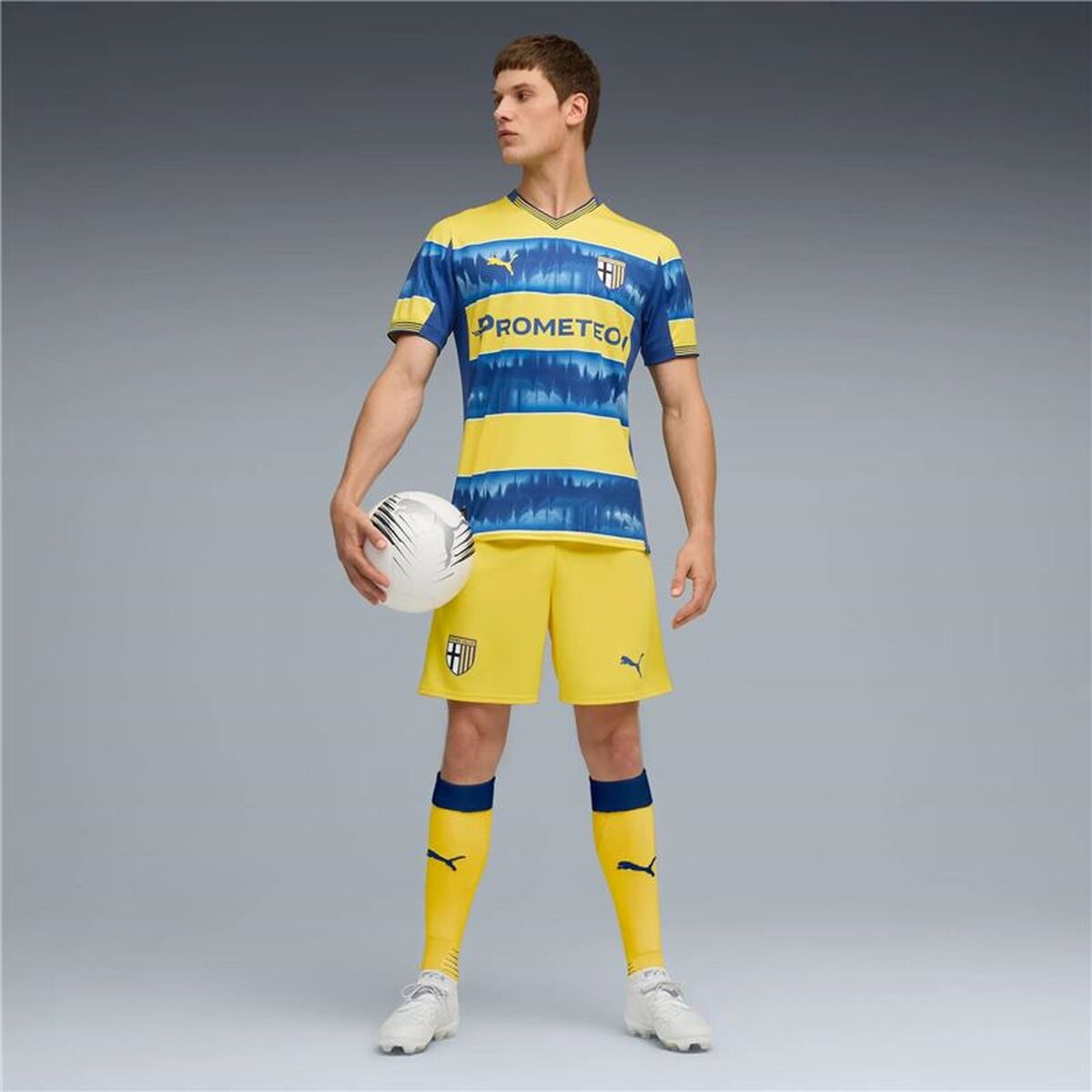 Men's Short-sleeved Football Shirt Puma Parma Calcio Away