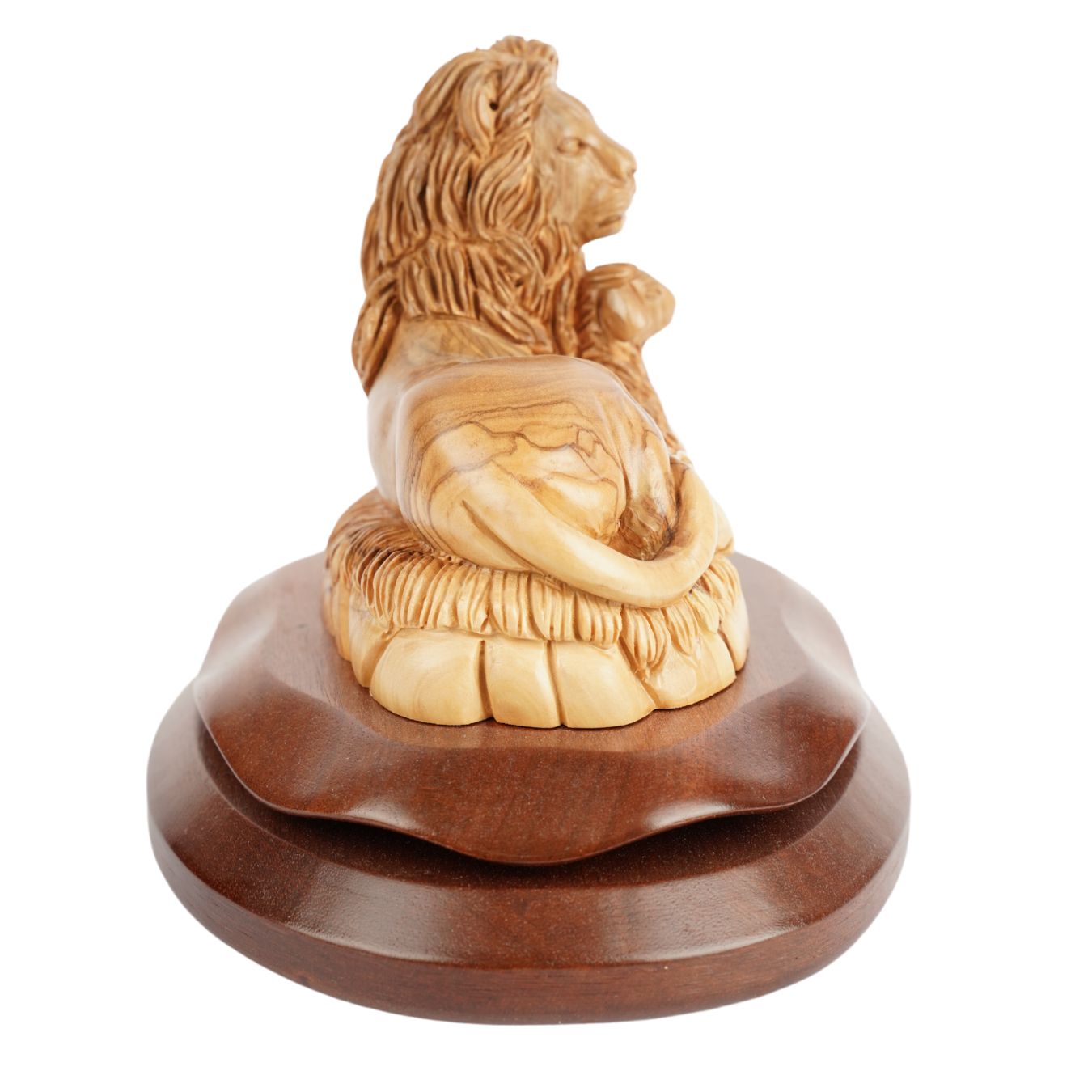Lion and Lamb – Symbol of Peace made of olive wood (20 cm)