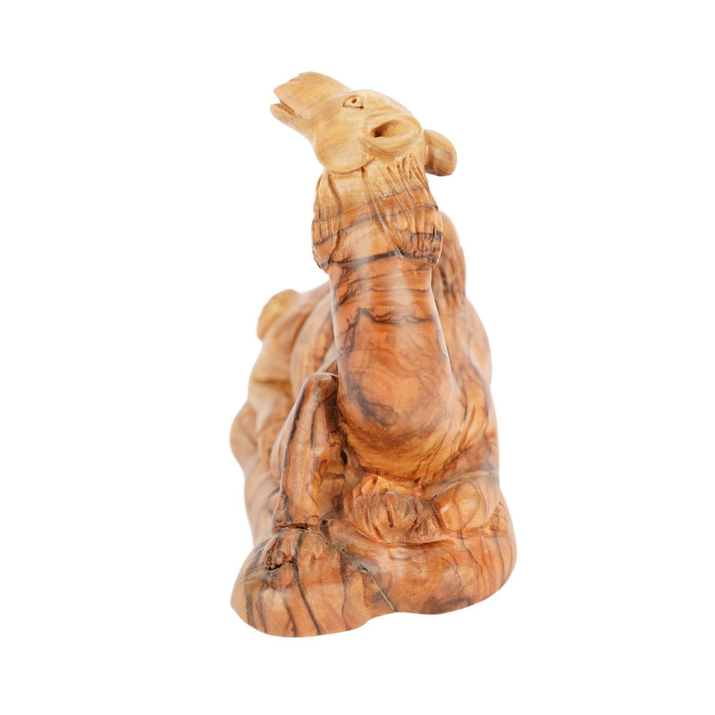 Hand-carved dromedary made of olive wood – Artful nativity figure from Bethlehem (11.5 cm)