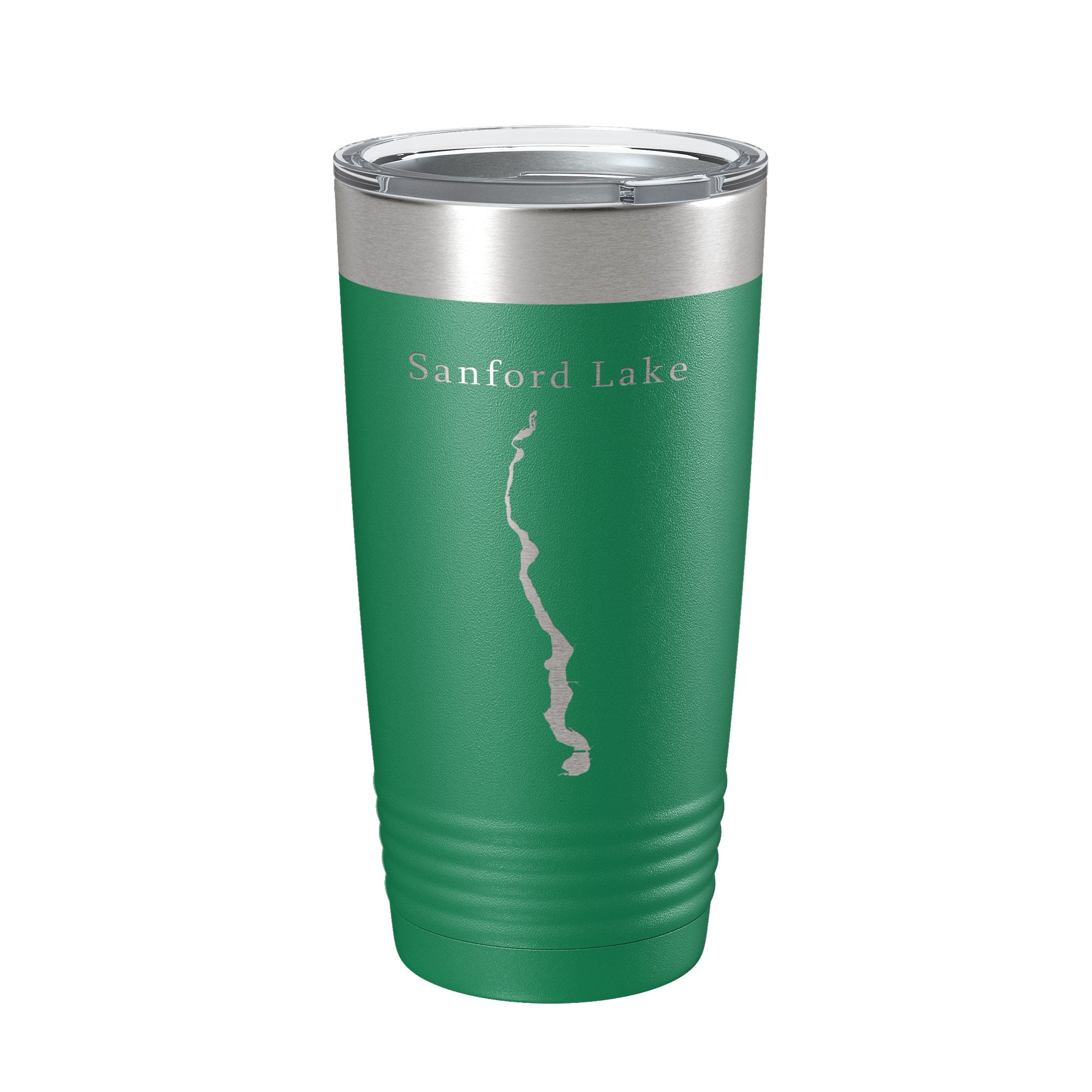 Sanford Lake Tittabawassee Map Tumbler Travel Mug Insulated Laser Engraved Coffee Cup Michigan 20 oz