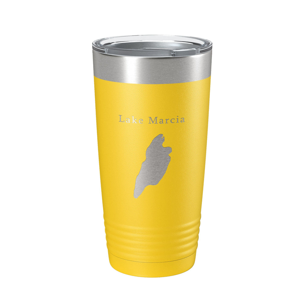 Lake Marcia Map Tumbler Travel Mug Insulated Laser Engraved Coffee Cup New Jersey 20 oz