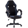 Scaun de gaming SENSE7 Prism din țesătură neagră și albastră