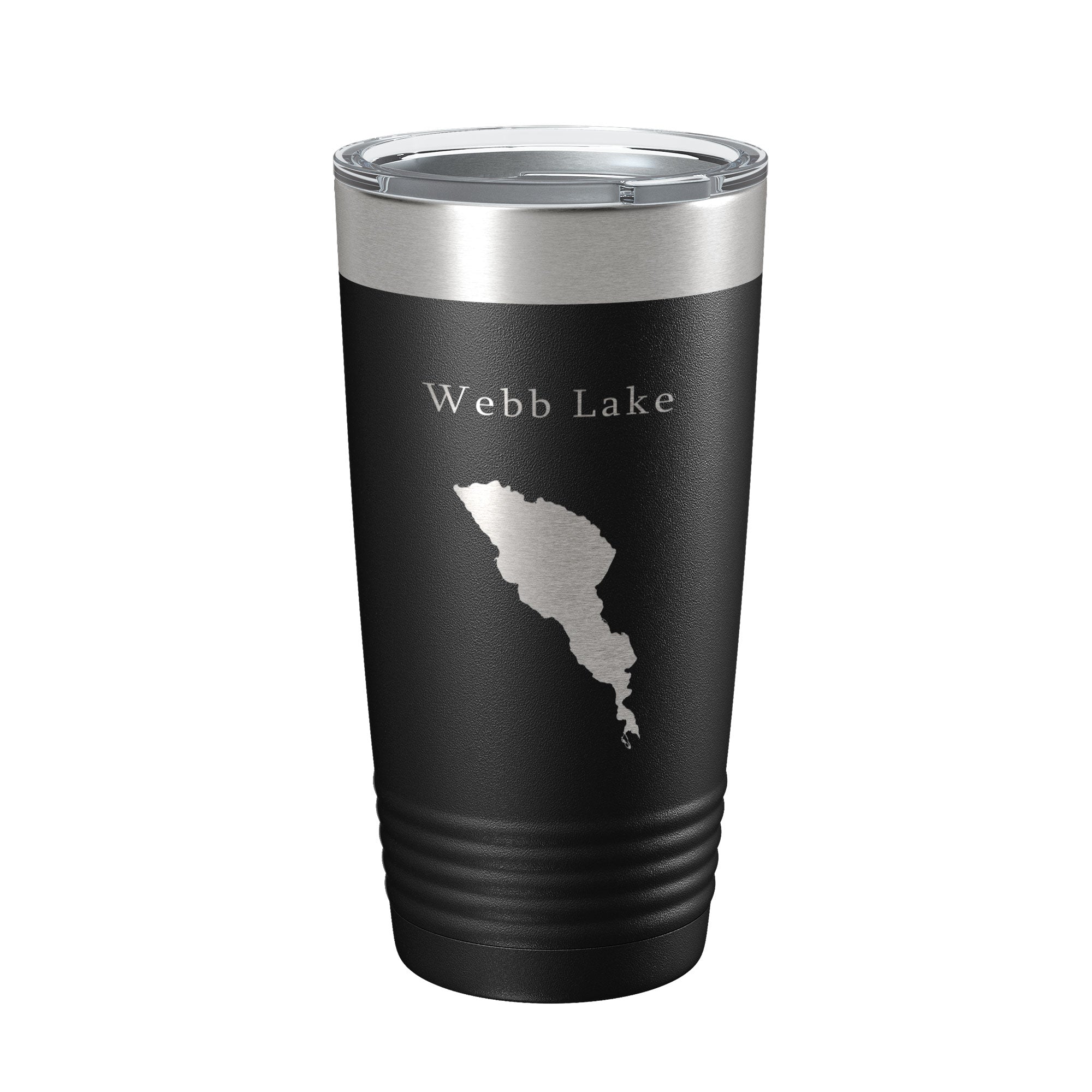 Webb Lake Map Tumbler Travel Mug Insulated Laser Engraved Coffee Cup Maine 20 oz