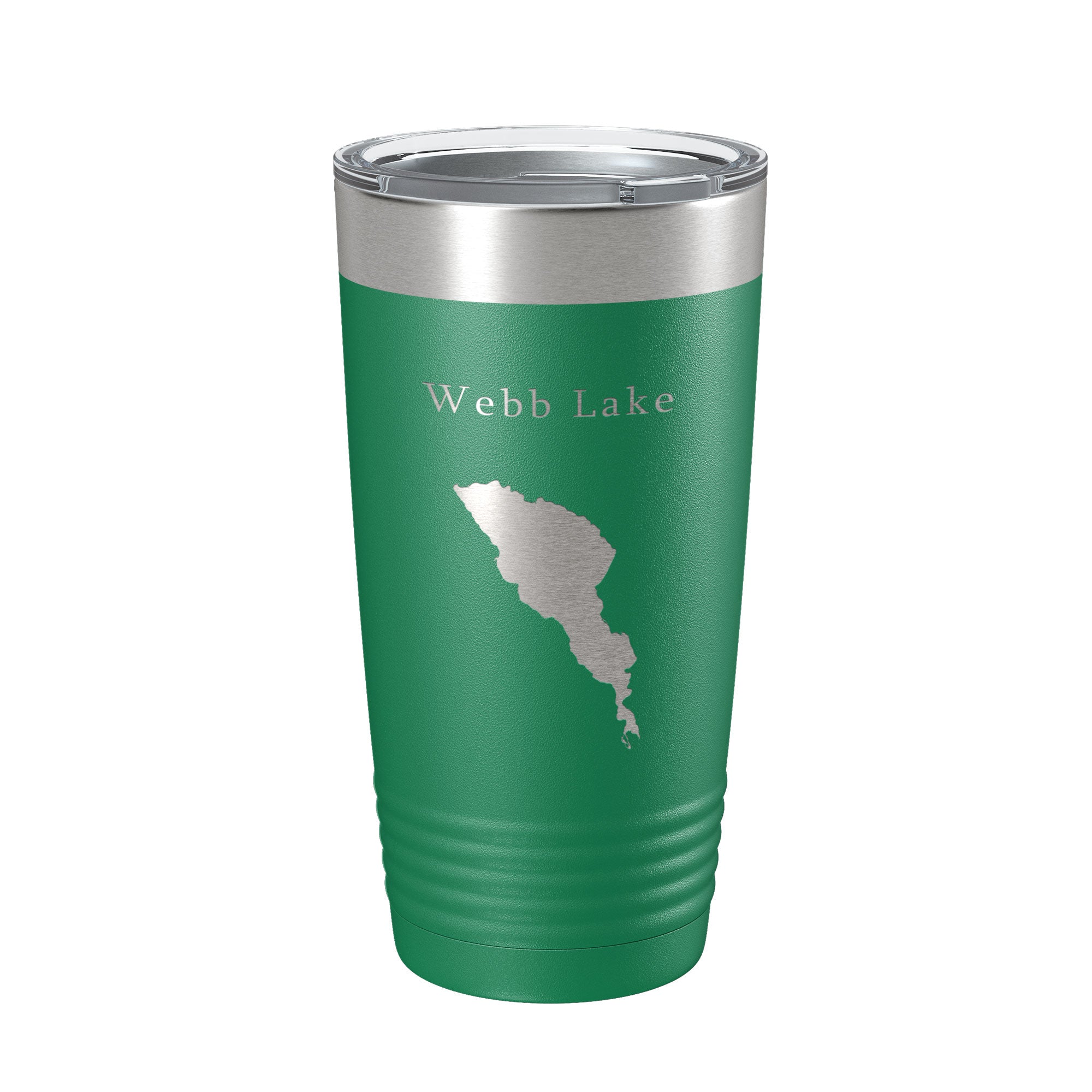 Webb Lake Map Tumbler Travel Mug Insulated Laser Engraved Coffee Cup Maine 20 oz