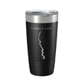 Sanford Lake Tittabawassee Map Tumbler Travel Mug Insulated Laser Engraved Coffee Cup Michigan 20 oz