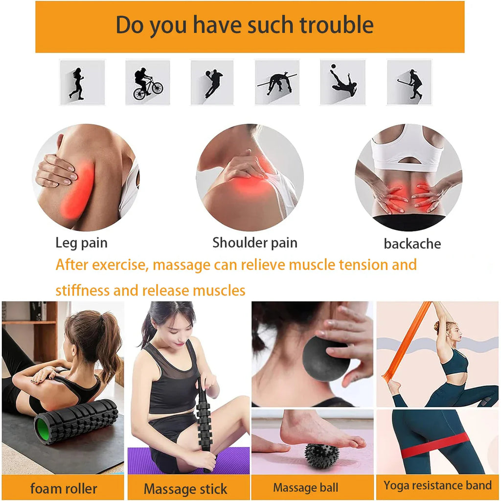 6-in-1 Yoga Training Set Foam Roller
