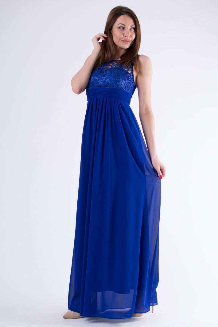EVA & LOLA DRESS ROYAL BLUE 58001-3