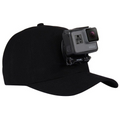 Sapca cu sistem de prindere camera sport, Puluz, marime universala, neagra (PU195)