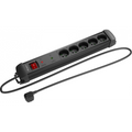 Prelungitor Lanberg SP1 1.5m 5x 230V, negru (SP1-05E-0150-BK)