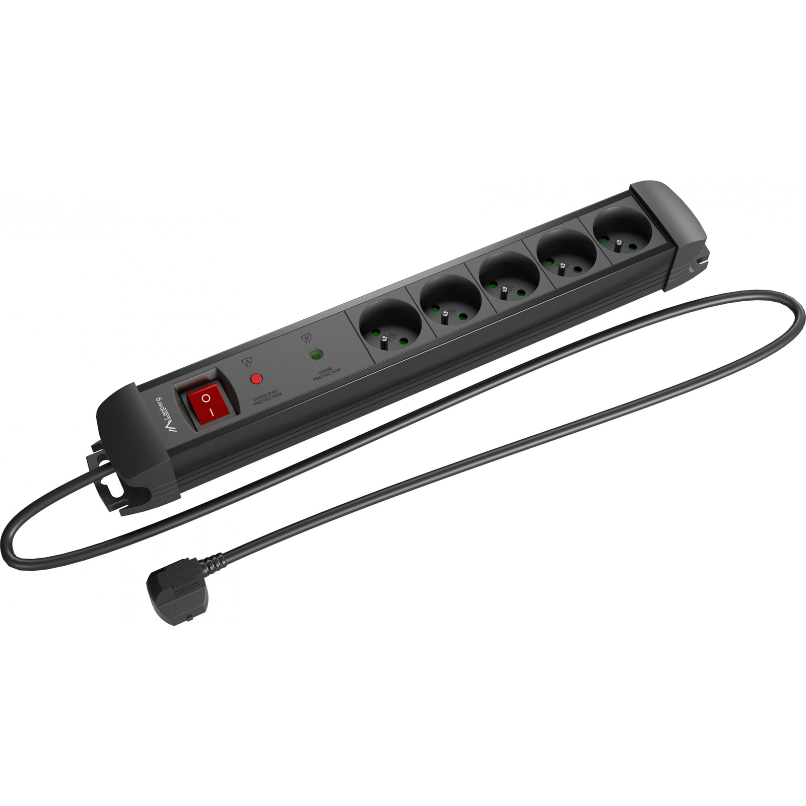 Prelungitor Lanberg SP1 1.5m 5x 230V, negru (SP1-05E-0150-BK)