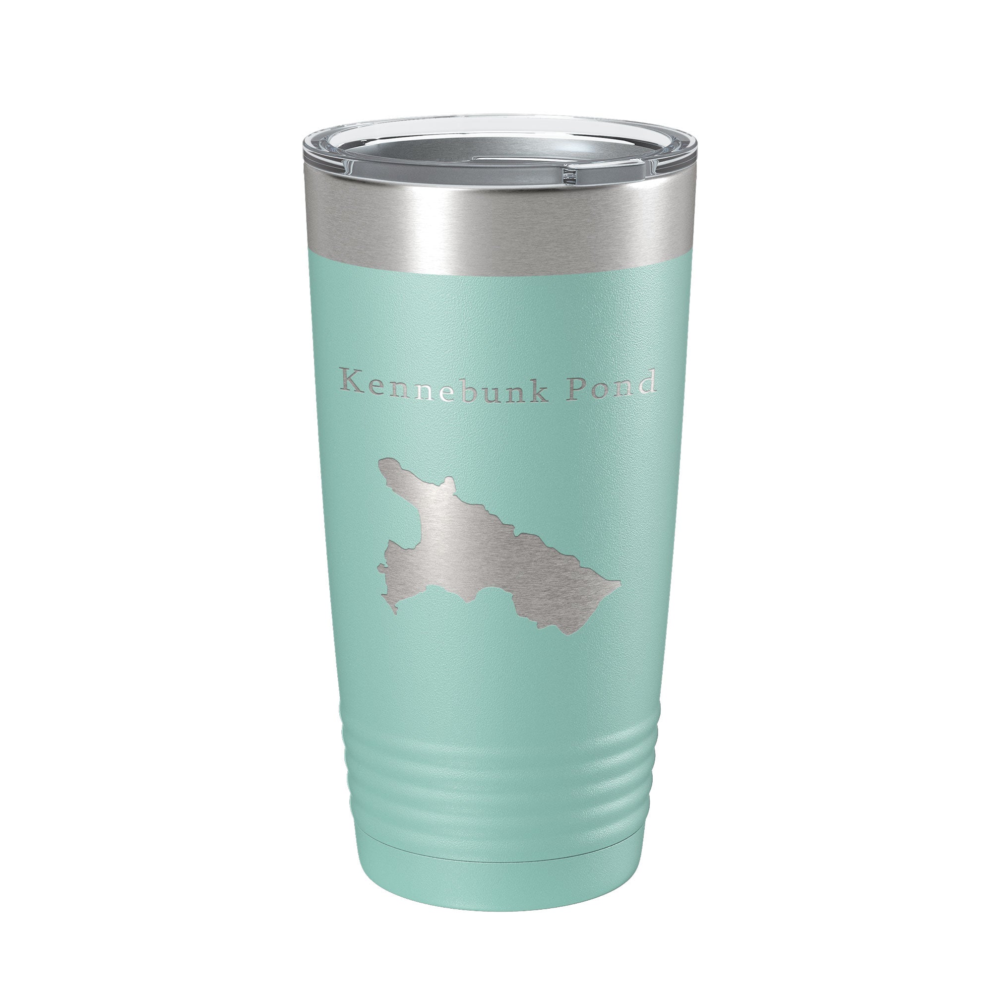 Kennebunk Pond Tumbler Lake Map Travel Mug Insulated Laser Engraved Coffee Cup Maine 20 oz