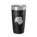 Paulina Lake Map Tumbler Travel Mug Insulated Laser Engraved Coffee Cup Oregon 20 oz
