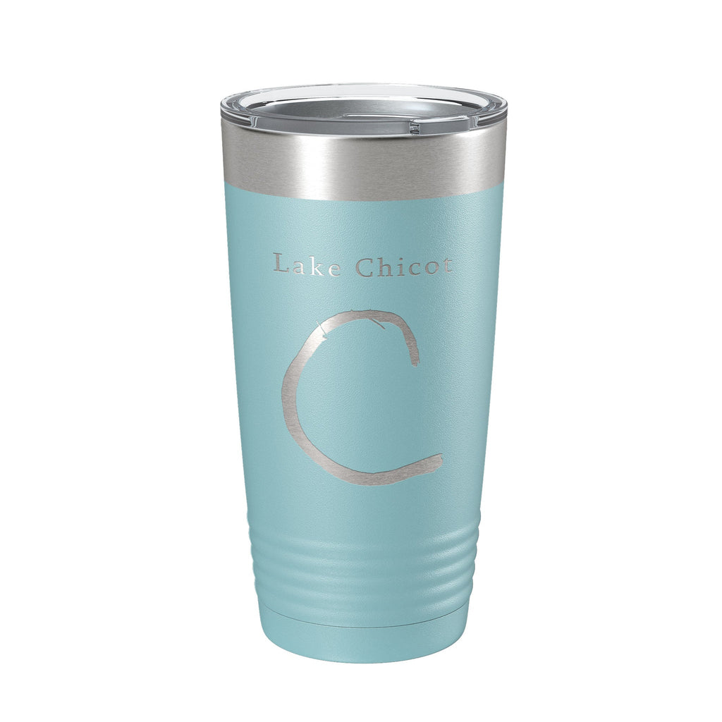Lake Chicot Map Tumbler Travel Mug Insulated Laser Engraved Coffee Cup Arkansas 20 oz