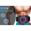 USB Rechargeable Ab Massage Belt – 6 Modes(Black)