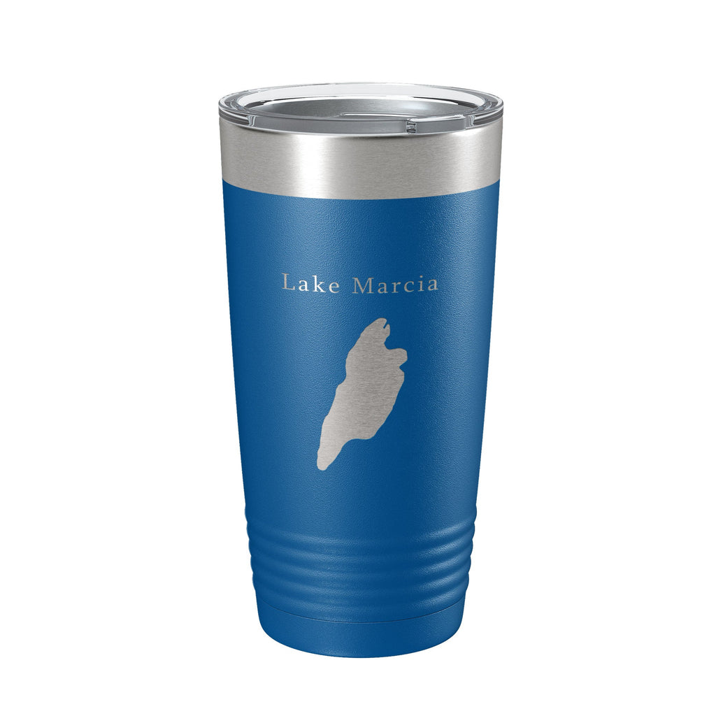 Lake Marcia Map Tumbler Travel Mug Insulated Laser Engraved Coffee Cup New Jersey 20 oz