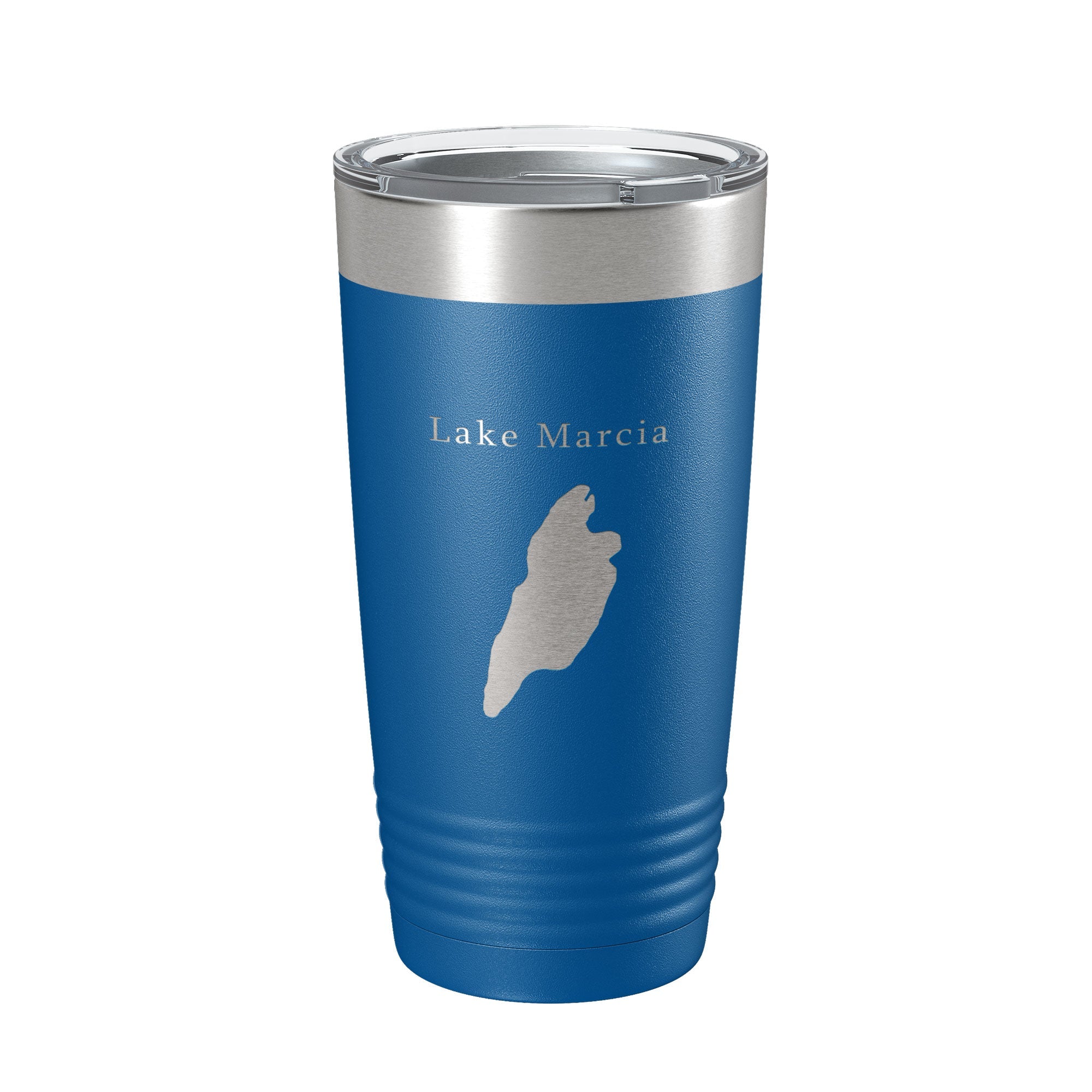 Lake Marcia Map Tumbler Travel Mug Insulated Laser Engraved Coffee Cup New Jersey 20 oz