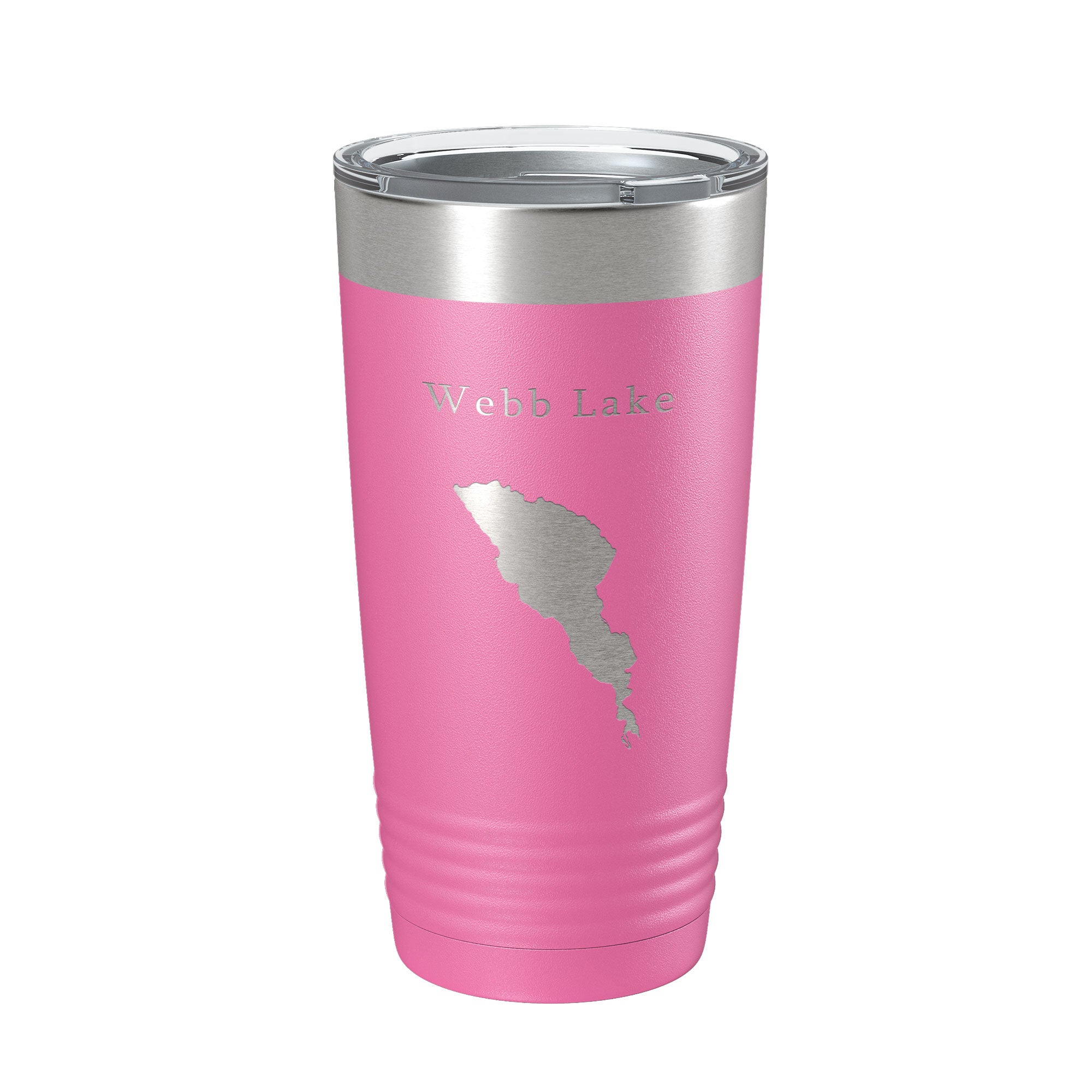Webb Lake Map Tumbler Travel Mug Insulated Laser Engraved Coffee Cup Maine 20 oz