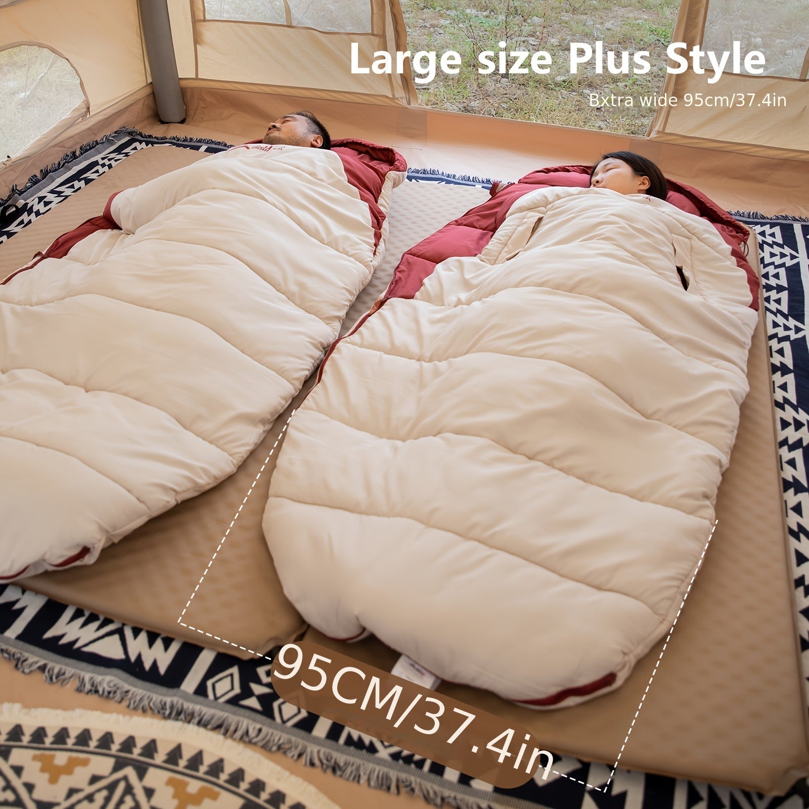 All-Season Oval Camping Sleeping Bag