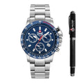 JDM Military Charlie ll JDM-WG017-02 Men's Watch Chronograph Gift Set