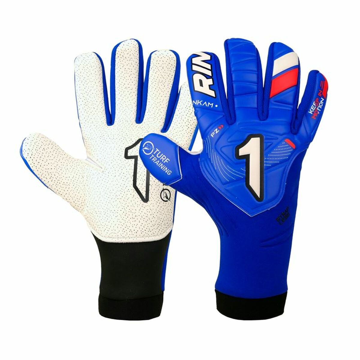 Goalkeeper Gloves Rinat Nkam Training Blue Adults