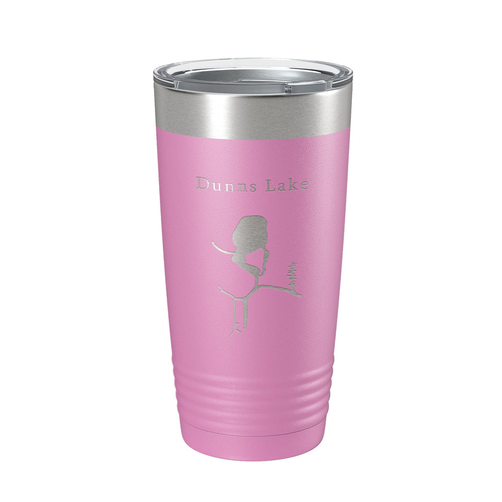 Dunns Lake Map Tumbler Travel Mug Insulated Laser Engraved Coffee Cup Illinois 20 oz