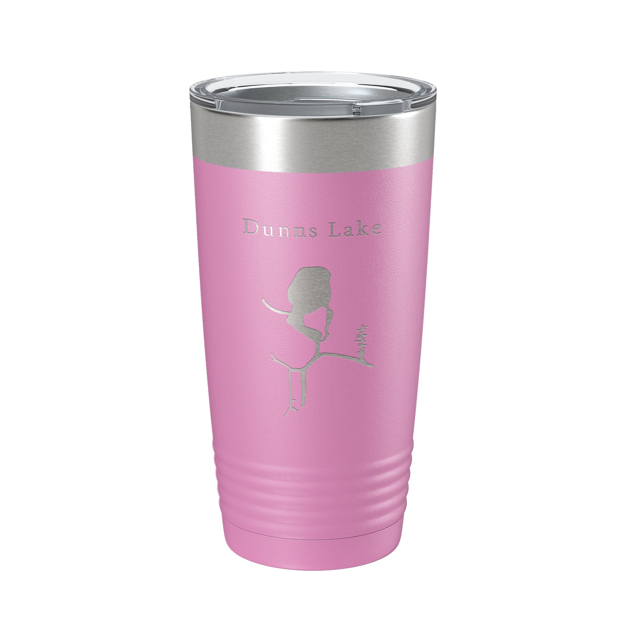 Dunns Lake Map Tumbler Travel Mug Insulated Laser Engraved Coffee Cup Illinois 20 oz
