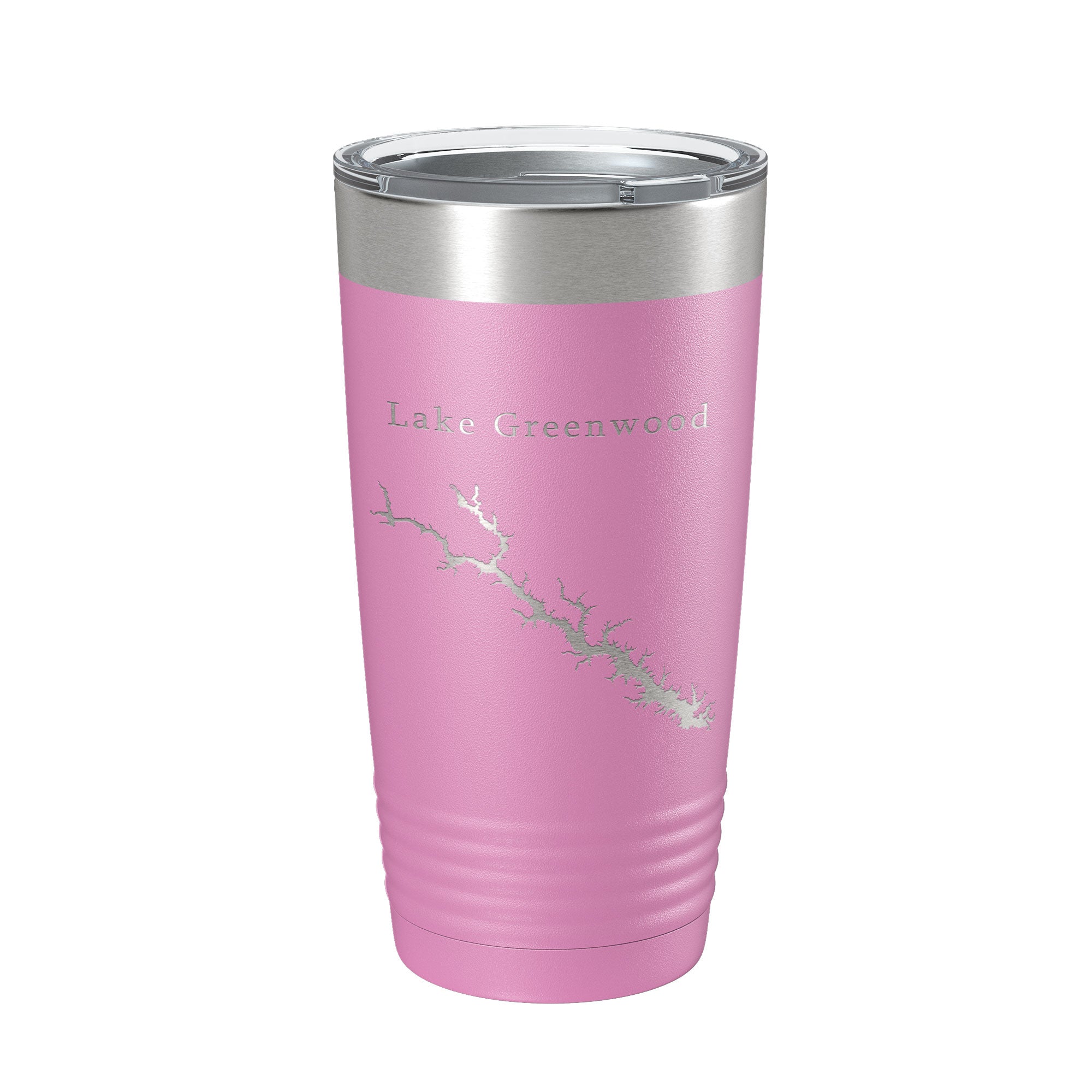 Lake Greenwood Map Tumbler Travel Mug Insulated Laser Engraved Coffee Cup South Carolina 20 oz
