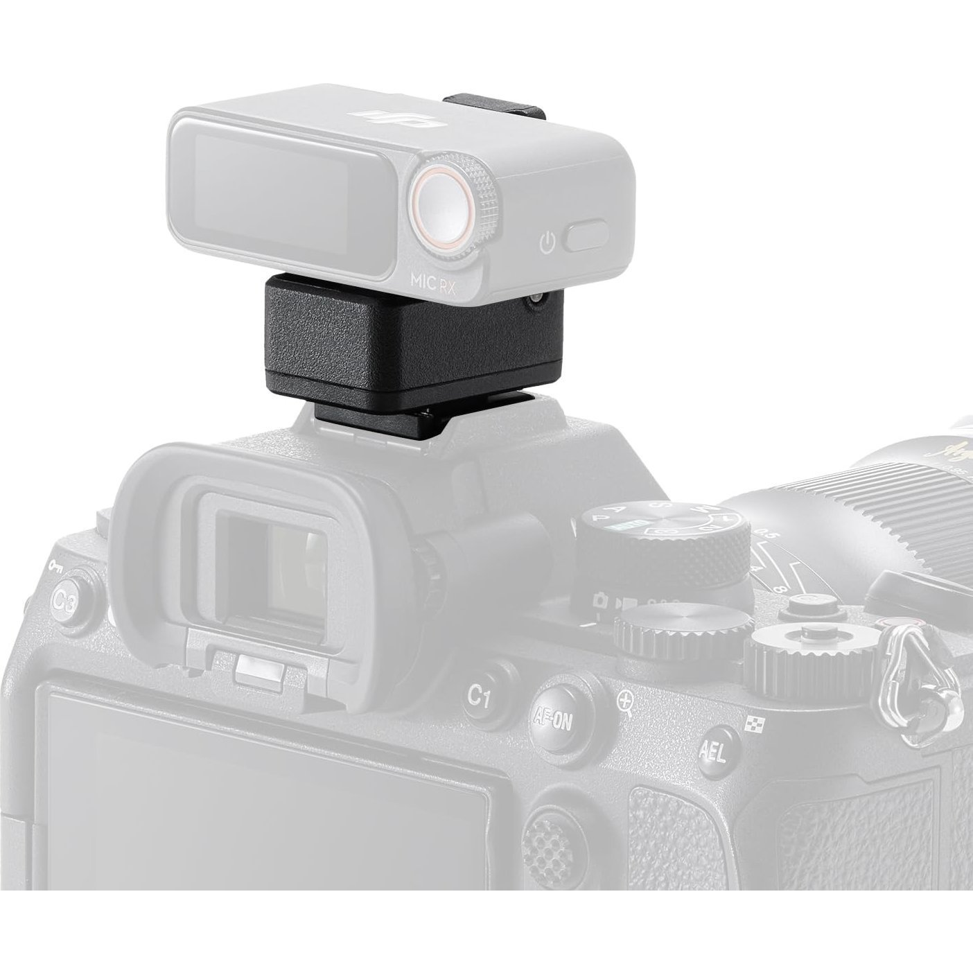 DJI Mic 2 external microphone adapter for camera