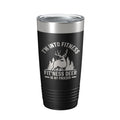 Deer Hunter Funny Tumbler Travel Mug I'm Into Fitness Fitting This Deer In My Freezer Insulated Laser Engraved Hunting Gift Coffee Cup 20 oz