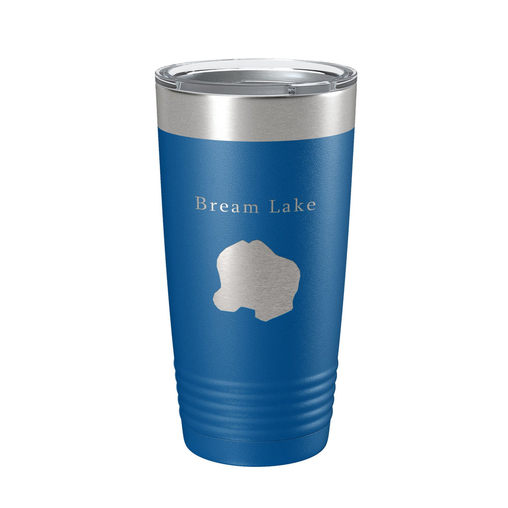 Bream Lake Map Tumbler Travel Mug Insulated Laser Engraved Coffee Cup Florida 20 oz