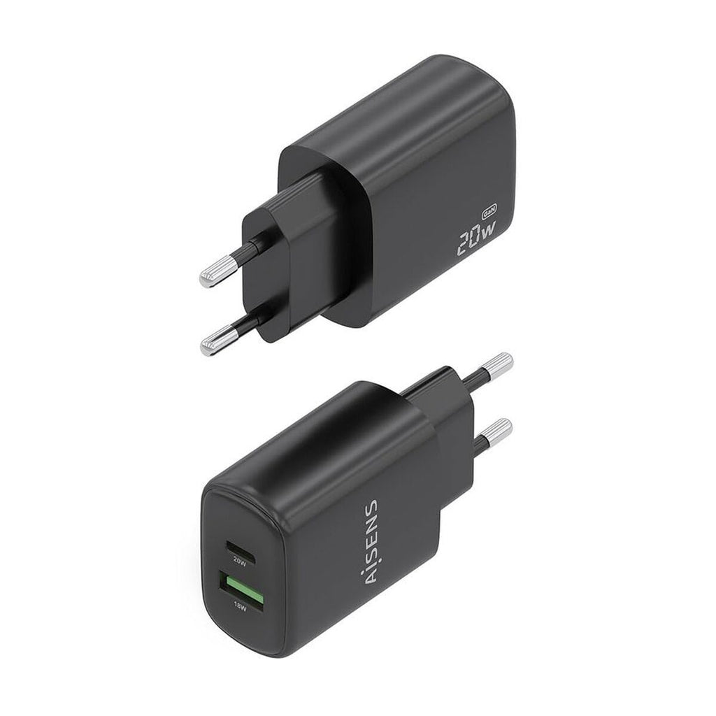 Wall Charger Aisens A110-0910 Black 20 W