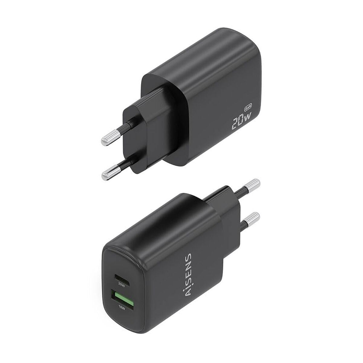 Wall Charger Aisens A110-0910 Black 20 W
