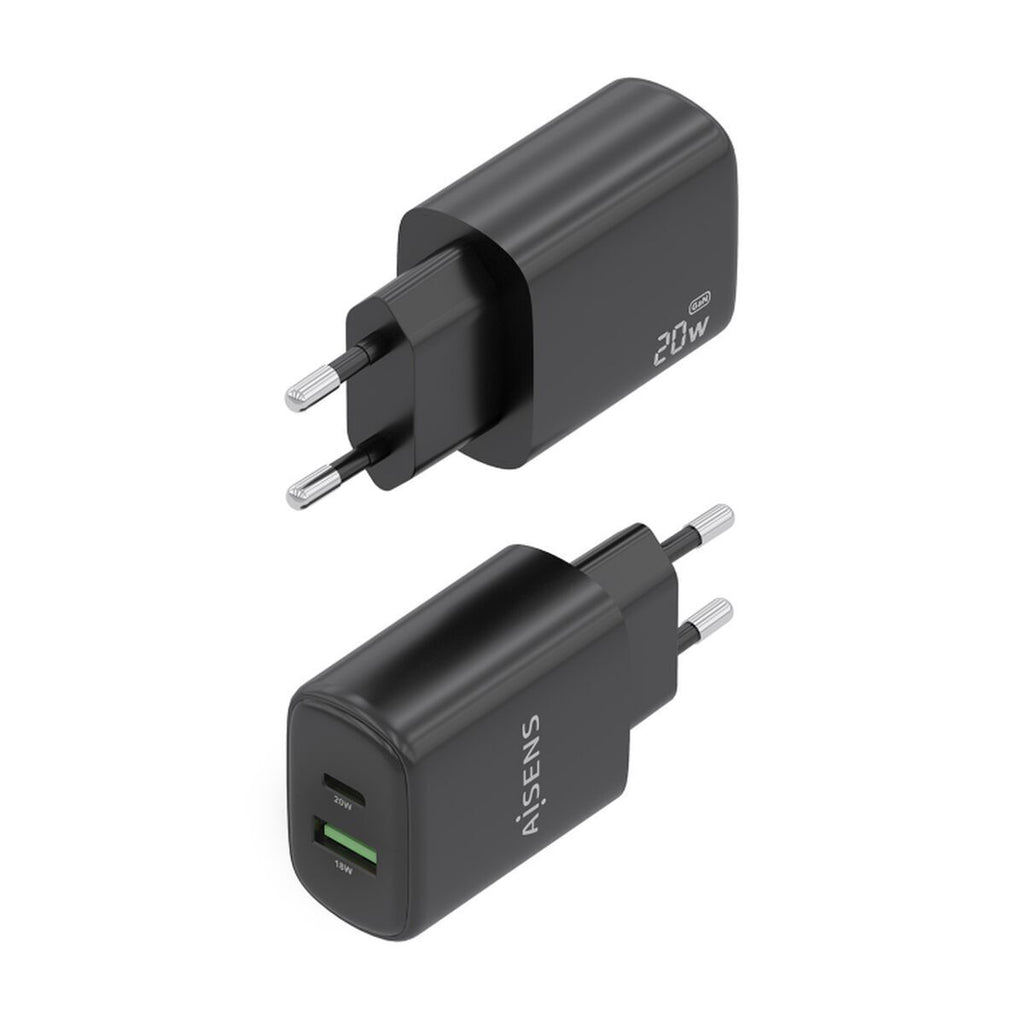 Wall Charger Aisens A110-0910 Black 20 W