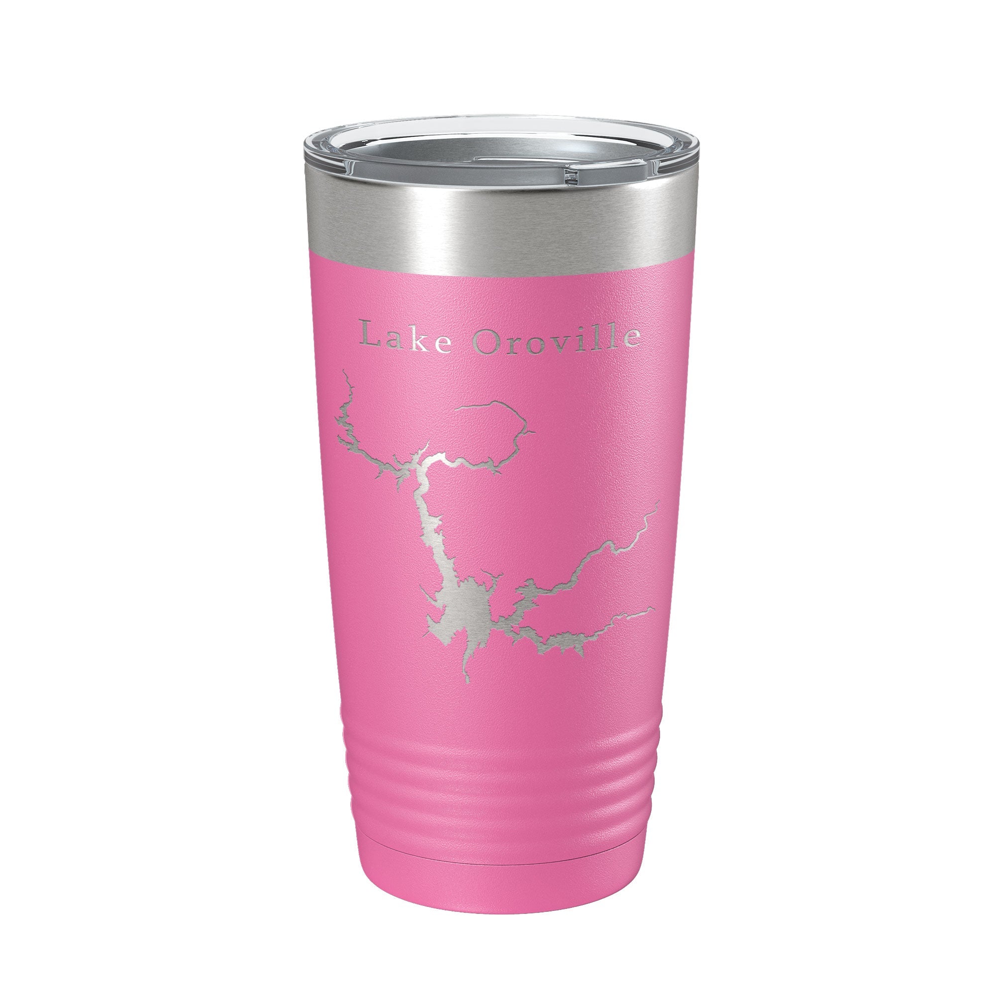 Lake Oroville Map Tumbler Travel Mug Insulated Laser Engraved Coffee Cup California 20 oz