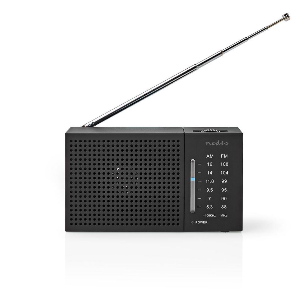 Radio de buzunar FM/AM, Nedis®, Negru (RDFM1200BK)