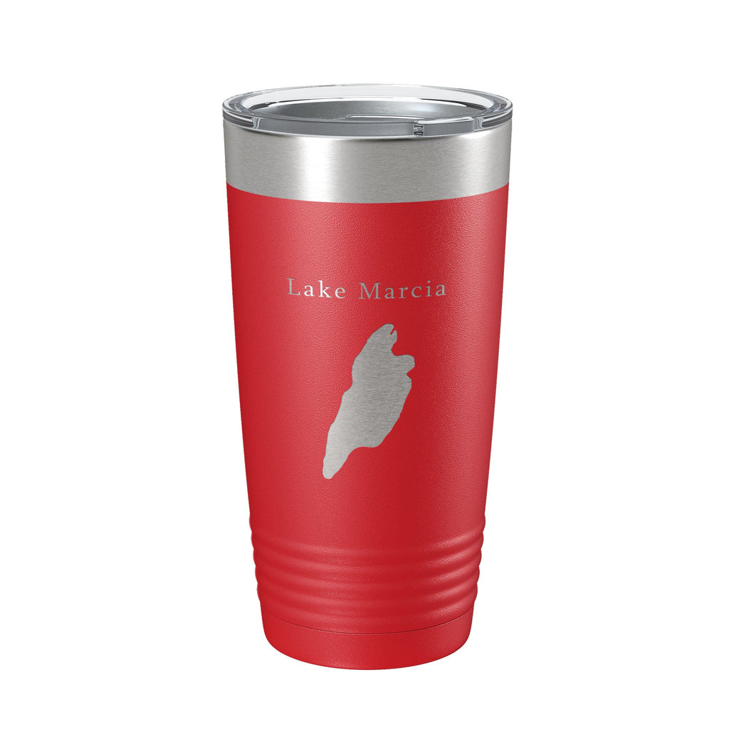 Lake Marcia Map Tumbler Travel Mug Insulated Laser Engraved Coffee Cup New Jersey 20 oz